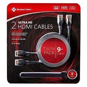 NEW! Member’s Mark Ultra HD HDMI Cables
